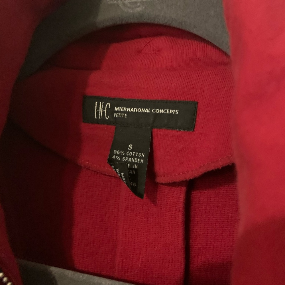 INC Red Ruffle Jacket - Picture 3 of 5